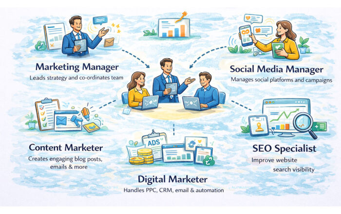 How to structure a marketing team