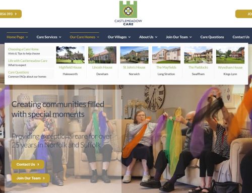 Castlemeadow Care, Norwich – Website Design & Build